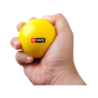 Be Safe Forever Physiotherapy Hand Exercise Soft Stress Ball Yellow