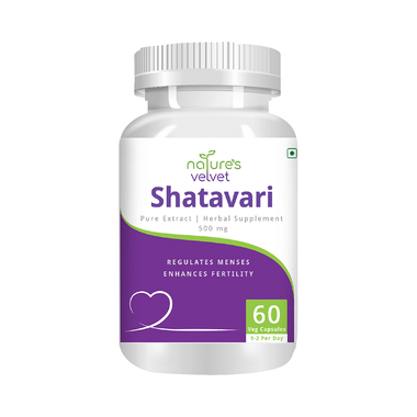 Nature's Velvet Shatavari Pure Extract 500mg Capsule