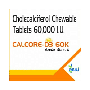 Calcore-D3 60K Chewable Tablet