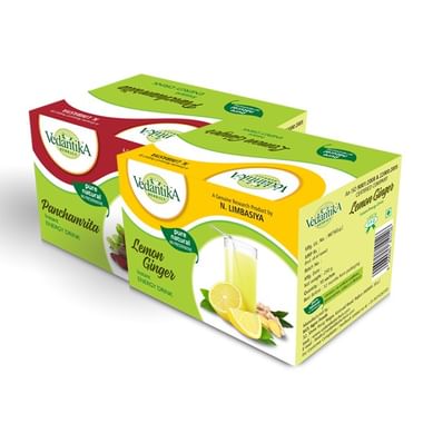 Vedantika Herbals Combo Pack Of Panchamrita And Lemon Ginger Energy Drink