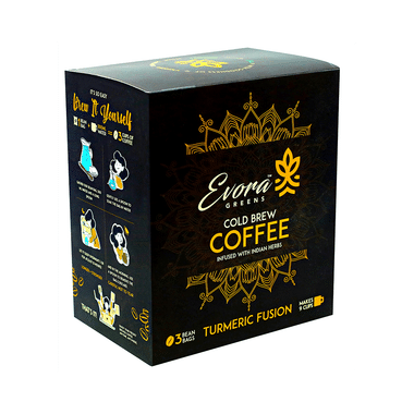 Evora Greens Cold Brew Coffee Bean Bag (50gm Each) Turmeric Fusion