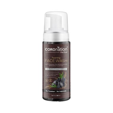 Coronation Herbal Activated Charcoal Foaming Face Wash (160ml Each)