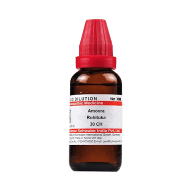 Dr Willmar Schwabe India Amoora Rohituka Dilution 30 CH