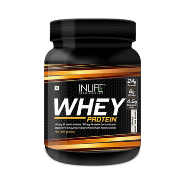 Inlife Whey Protein Powder | With Digestive Enzymes For Muscle Growth | Flavour Cookies & Cream