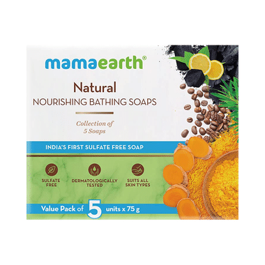 Mamaearth Natural Nourishing Bath Soap (75gm Each)