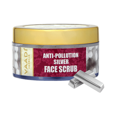 Vaadi Herbals Anti-Pollution Silver Face Scrub - Pure Silver Dust & Fenugreek