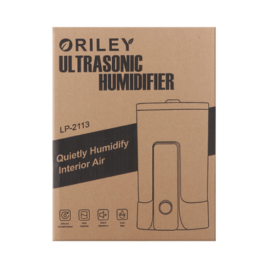 Oriley 2113 Ultrasonic Cool Mist Humidifier With Remote Control And Digital LED Display Grey