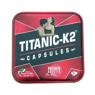 Titanic K2 Power Booster Capsule For Men (6 Each)