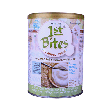 Pristine 1st Bites No Added Sugar (6 Months - 24 Months) Baby Cereal With Milk Rice