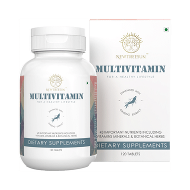 Newtreesun Multivitamin With Ginseng For Energy, Immunity, Bones, Joints & Hair | Tablet