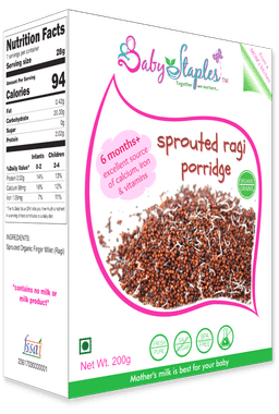 Baby Staples Organic Sprouted Ragi Porridge