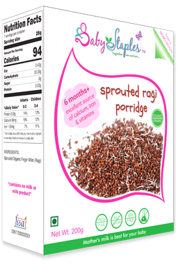 Baby Staples Organic Sprouted Ragi Porridge