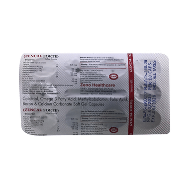 Zencal Forte Soft Gelatin Capsule