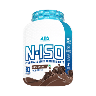 ANS Performance N-Iso Hydrolyzed Whey Protein Isolate Powder Cafe Mocha