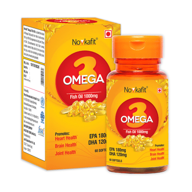 Novkafit Omega 3 Fish Oil 1000mg Softgels