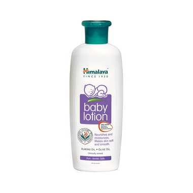 Himalaya Baby Lotion With Almond & Olive Oil | Nourishes & Moisturises Baby's Skin | Paraben-Free