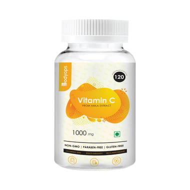 Bodyops Vitamin C Amla Extract 1000mg Vegetarian Capsule