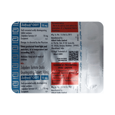 Zolfresh ODT 10mg Tablet