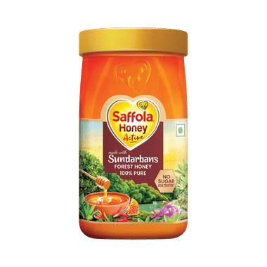 Saffola Honey Active | Made With Sundarban Forest Honey | No Sugar Adulteration