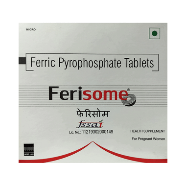 Ferisome Ferric Pyrophosphate Tablet | Mineral Support | Helps Relieve Fatigue Tablet