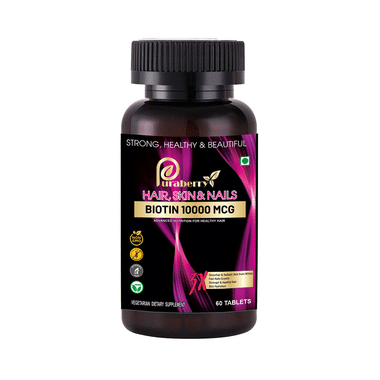 Puraberry Biotin 10000mcg With Pantothenic Acid Tablet