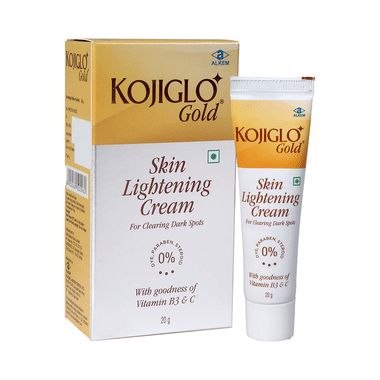 Kojiglo -Gold Skin Lightening Cream With Vitamin B3 & C | For Clearing Dark Spots