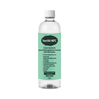 SteriAll-MPC Sodium Hypochlorite Multipurpose Disinfectant Solution