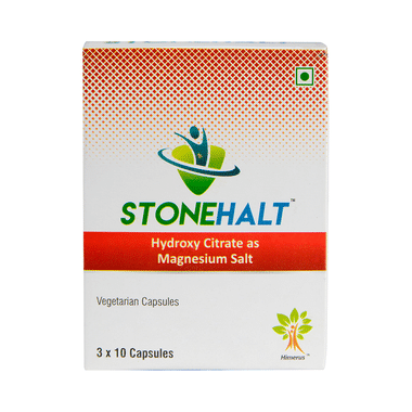 StoneHalt Vegetarian Capsules With Hydroxy Citrate As Magnesium Salt