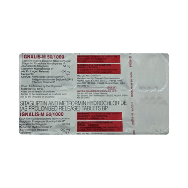 Ignalis-M 50/1000 Tablet PR