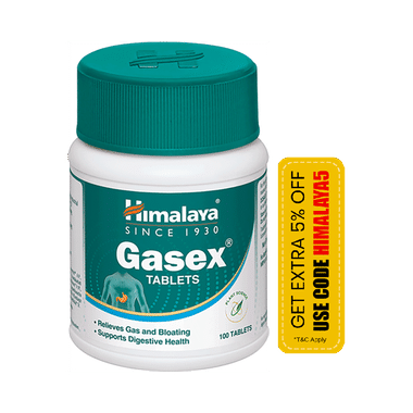 Himalaya Gasex Tablet | For Gas, Bloating, Digestion & Stomach Care