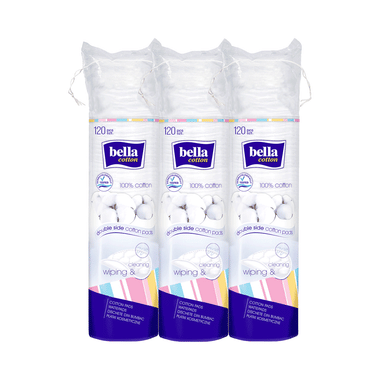 Bella Combo Pack Double Side Cotton Pads (120 Each)