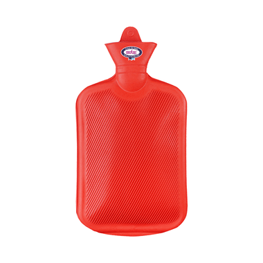 Crescent Non-Electric Rubber Hot Water Bag Red 1500ml