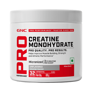 GNC Pro Performance Creatine Monohydrate 3000mg For Performance, Muscle Support & Energy | Powder