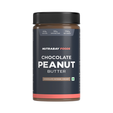 Nutrabay Foods Chocolate Peanut for Weight Management & Heart Health | Flavour Butter Chocolate Intense Creamy