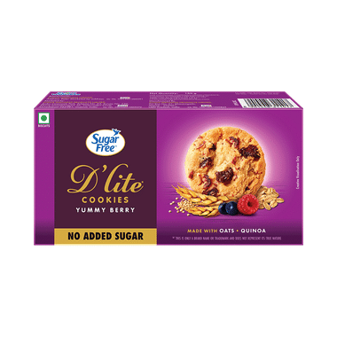 Sugar Free D'Lite Cookies Yummy Berry No Added Sugar