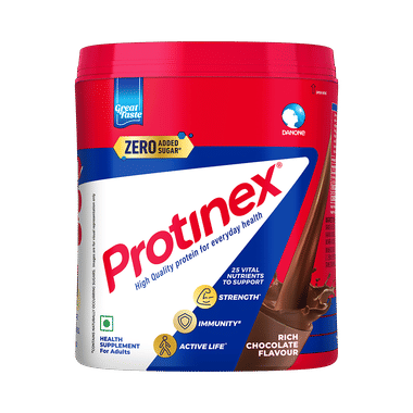 Protinex High Quality Protein | Nutritional Drink for Immunity & Strength Zero Added Sugar Rich Chocolate Powder