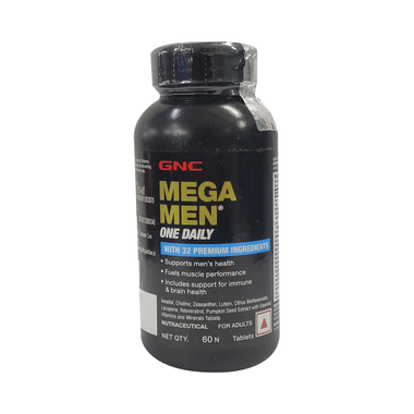 GNC Mega Men One Daily Multivitamin For Muscle Performance, Immunity & Brain Health | Tablet