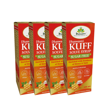 Dhanwantri Kuff Solve Syrup (100ml Each) Sugar Free