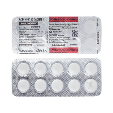 Dolokind 100mg Tablet