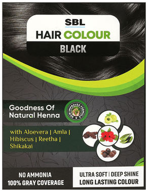 SBL Hair Colour 12 Sachets Black