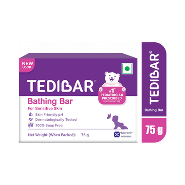Tedibar Baby Bathing Bar For Sensitive Skin | Soap Free