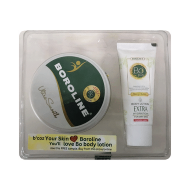 Boroline Ultra Smooth Cream | Moisturises, Heals, Protects & Promotes Skin Health With Body Lotion 20ml Free