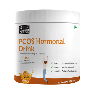 SheNeed Plant Based PCOS Hormonal Drink Orange