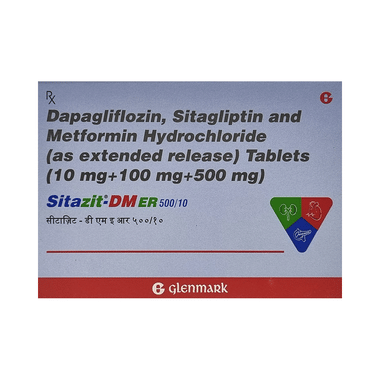 Sitazit-DM 10mg/500mg/100mg Tablet ER