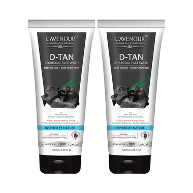 L'avenour D-Tan Charcoal Face Wash(100ml Each)