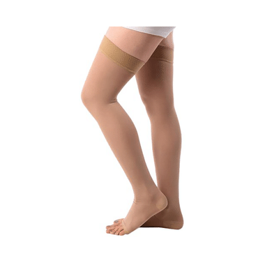 BN-VARICO 100 Medical Compression Stockings Theigh Length Beige Large