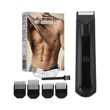 Winston Rechargeable Nut Groomer 2.0 for Men's Body and Ball Trimmer with Charging Doc