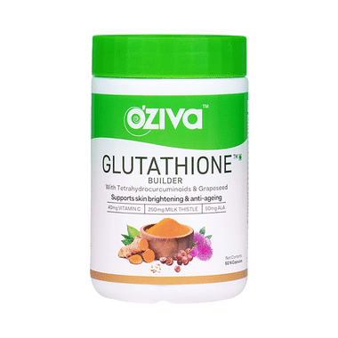 Oziva Glutathione Builder With Vitamin C & Milk Thistle | Capsule For Skin Health (60 Each)