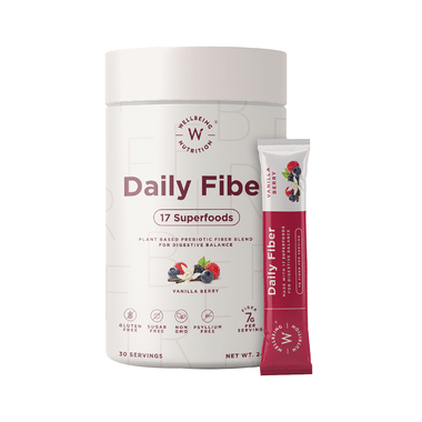 Wellbeing Nutrition Daily Fiber Sachet (7gm Each) Vanilla Berry Cream