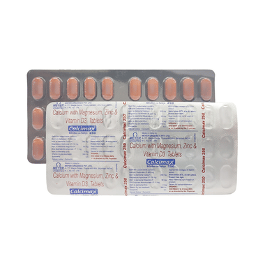Calcimax 250 Tablet | Calcium Supplement Tablet